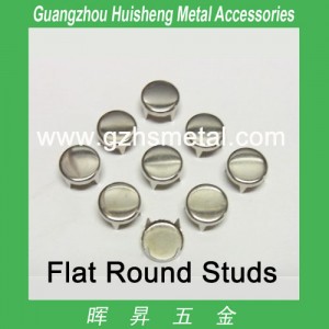 Metal Bag Studs-Flat Round Shape