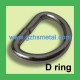 25mm Wire-Formed D Ring Gunmetal Color