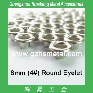 8mm Metal Eyelet Leather Grommet Nickel