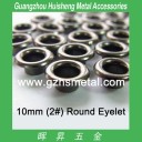 10mm Metal Eyelet Leather Grommet Gunmetal Color