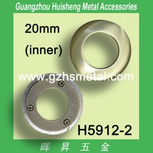 H5912-2 Metal Flat Round Eyelet 20mm