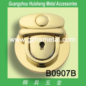 B0907B Metal Insert HandBag Lock